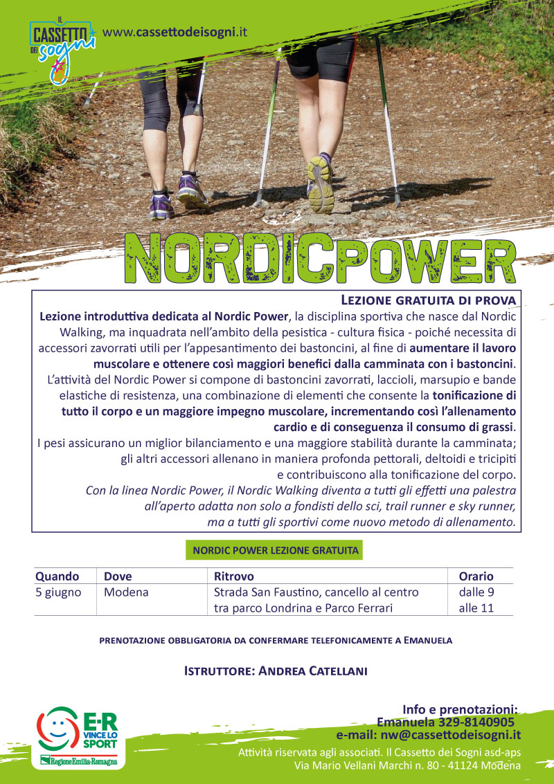 Nordic Power lezione gratuita – Modena